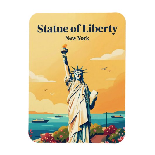 Statue of Liberty USA マグネット (縦)