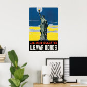 Statue of Liberty WWII Poster US War Bonds ポスター (ホームオフィス)