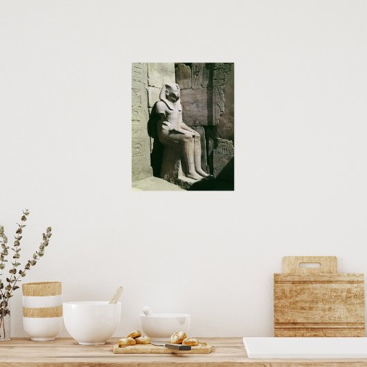 Statue of Tuthmosis III  New Kingdom ポスター (キッチン)
