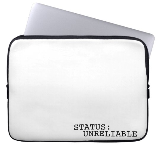 Status Unreliable Minimalist Professional  ラップトップスリーブ (正面)