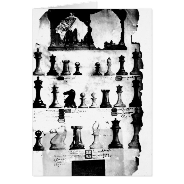 StauntonのChessmenのパテントのスケッチ (正面)