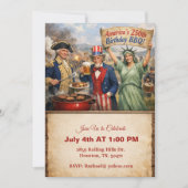 Stautue Of Liberty America's 250th BBQ 招待状 (正面)