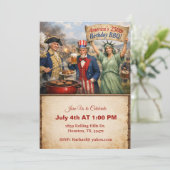 Stautue Of Liberty America's 250th BBQ 招待状 (スタンド正面)