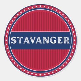 Stavanger City Pride Emblem – Norwegian Identity ラウンドシール