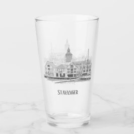 Stavanger Norway美しい街並みビール タンブラーグラス