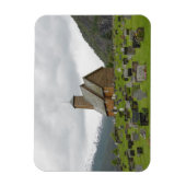 Stave教会と墓、ノルウェーの長方形の磁石 マグネット (縦)