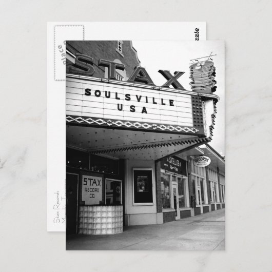 Staxレコードのはがき ポストカード (正面/裏面)