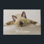 Stay カッコいい Chill Out Cat Kitten, Entry Welcome ドアマット<br><div class="desc">この可愛カッコいいくて可愛い猫。すべてのストレッチを冷やし、その足を置き、アプローチを取リラックスる。カト・メンデンが撮ったかわいいベビー猫の写真。このフォトプリントドアマットへようこそ猫好きや子供ファンのためのギフトアイディア。名前または文字でカスタマイズする。 http://www.zazzle.com/kathom_photo</div>