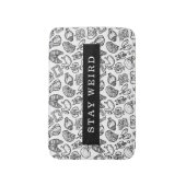 Stay 風変わり Black & White Human Anatomy Biology バスマット (正面縦)