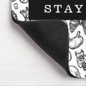 Stay 風変わり Black & White Human Anatomy Biology マウスパッド (コーナー)