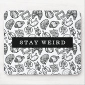 Stay 風変わり Black & White Human Anatomy Biology マウスパッド (正面)