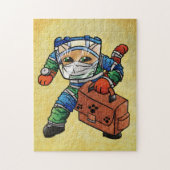 Stay Alert Safety Cat ジグソーパズル (縦)