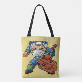 Stay Alert Safety Cat トートバッグ (裏面)