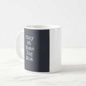 Stay at Home Dog Mom Mug コーヒーマグカップ (正面左)
