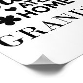 Stay At Home Grandma Funny Quote Suitable For Men  ポスター (角)