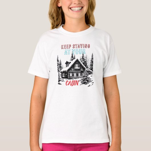 STAY AT YOUR CABIN Tシャツ (正面)