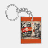 Stay Awesome Every Day Keychain キーホルダー (正面左)