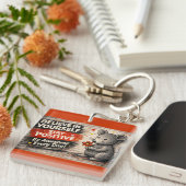 Stay Awesome Every Day Keychain キーホルダー (正面右)