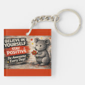 Stay Awesome Every Day Keychain キーホルダー (裏面)