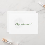 Stay awesome minimal handwritten card  カード (正面/裏面インサイチュ)