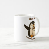 Stay Back：カフェインが入っていない コーヒーマグカップ (正面右)