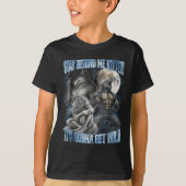 Stay Behind Me Kitten It's Gonna Get Wild Funny Al Tシャツ (正面)