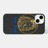 Stay Bold – Royal Lion King Design | Symbol of Str iPhoneケース (裏面横)