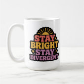 Stay Bright, Stay Divergent コーヒーマグカップ (左)