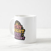Stay Bright, Stay Divergent コーヒーマグカップ (正面左)