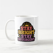 Stay Bright, Stay Divergent コーヒーマグカップ (左)