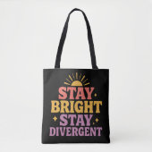 Stay Bright, Stay Divergent トートバッグ (正面)