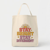 Stay Bright, Stay Divergent トートバッグ (正面)