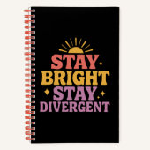 Stay Bright, Stay Divergent ノートブック (正面)