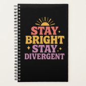 Stay Bright, Stay Divergent プランナー手帳 (正面)