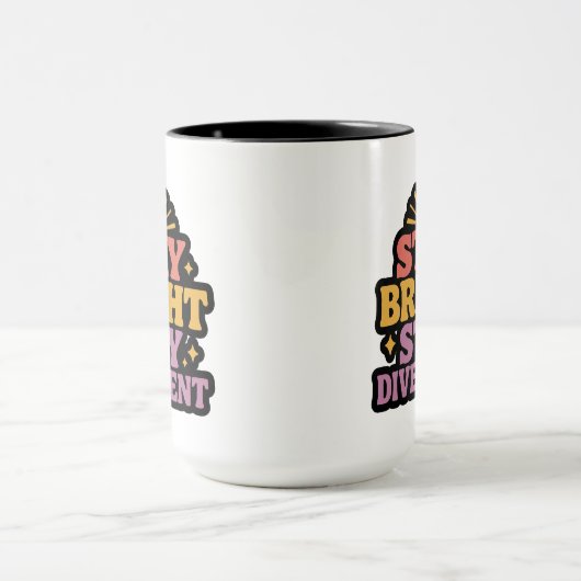Stay Bright, Stay Divergent マグカップ (中央)