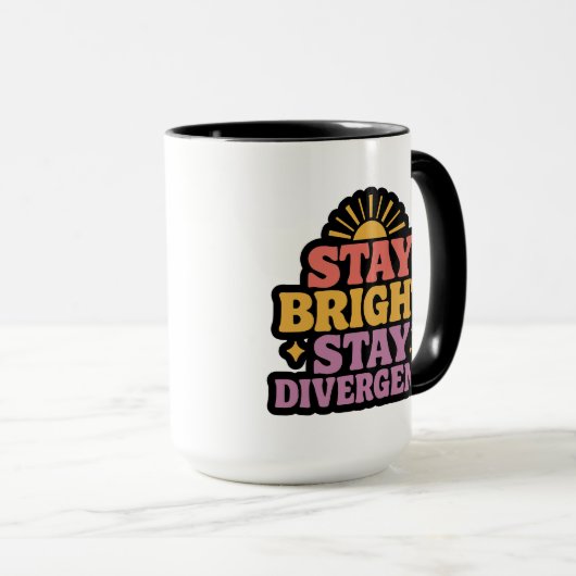 Stay Bright, Stay Divergent マグカップ (正面右)