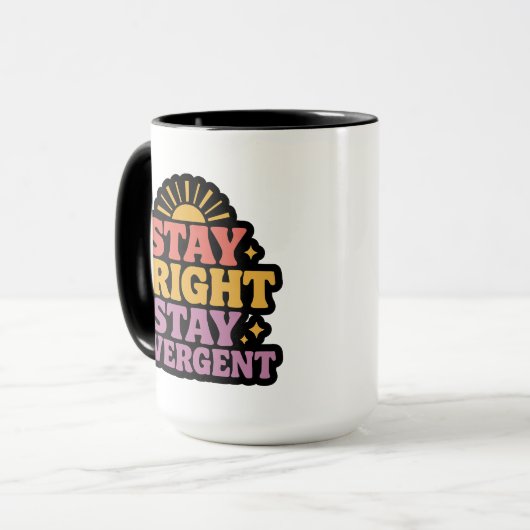 Stay Bright, Stay Divergent マグカップ (正面左)