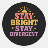 Stay Bright, Stay Divergent ラウンドシール (正面)