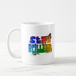 Stay Brilliant コーヒーマグカップ