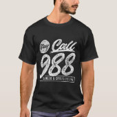Stay Call 9 8 8 Suicide And Crisis Lifeline  Tシャツ (正面)