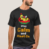 Stay Calm and Float On Water Yoga Tシャツ (正面)