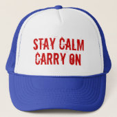 Stay Calm Hat キャップ (正面)