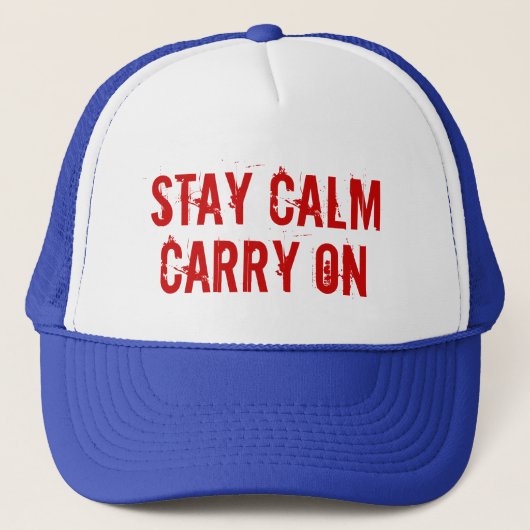 Stay Calm Hat キャップ (正面)