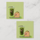 Stay Calm Like a Capybara コーリングカード (正面/裏面)