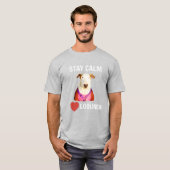STAY CALM - LOOUNCH, Men's Tee Tシャツ (正面フル)