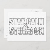 Stay Calm & Sturg On -Lake Sturg - acigifts@yahoo ポストカード (正面/裏面)