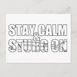 Stay Calm & Sturg On -Lake Sturg - acigifts@yahoo ポストカード