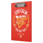 Stay Calm Supergirlが持ってい得る クリップボード (左)