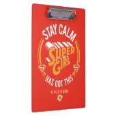 Stay Calm Supergirlが持ってい得る クリップボード (右)
