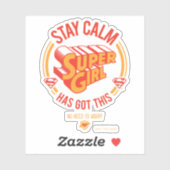 Stay Calm Supergirlが持ってい得る シール (シート)